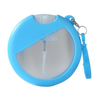 China Factory Custom Silicone Case with Key Chain for 25ml Spray Bottle