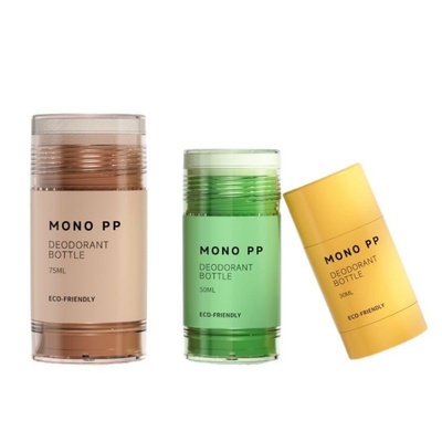 Sustainable MONO PP Plastic Deodorant Bottle Pack with PCR