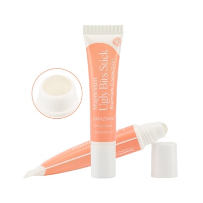 China Factory 15ml Cosmetic Tube with Plastic Roll-on Ball Massage