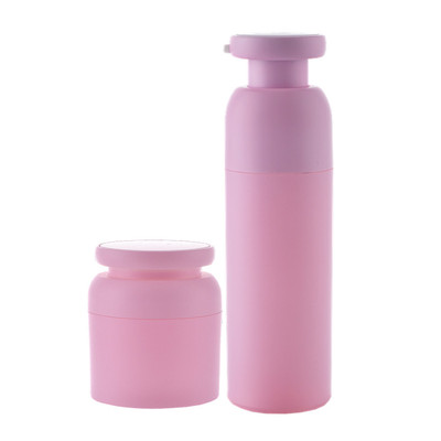 Customized Acrylic Pink Airless Pump Bottle AB12