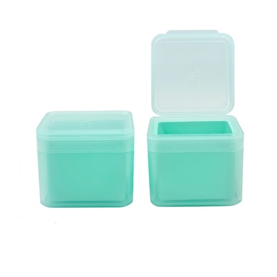 300ml Refillable Square Toner Pad Jar with Tweezers