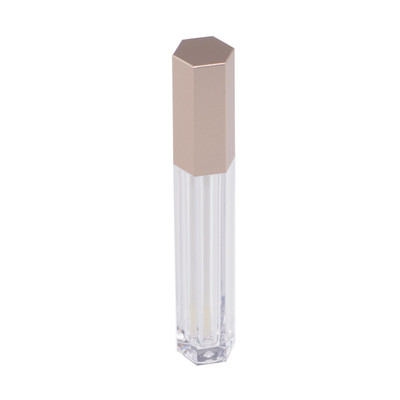 Free Sample Hexagonal Shape Cosmetic Lip Gloss Tube LT08