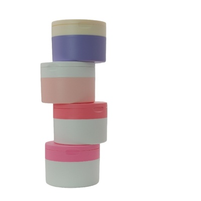 Recyclable 100% PP Plastic Cream Jar With Magnetic Spatula Tweezers