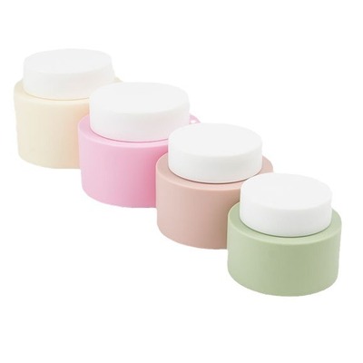 Empty Skincare Plastic Recyclable PP Cream Jar Matte Color